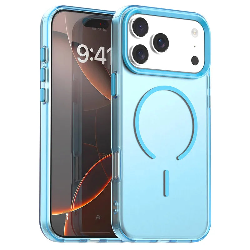 Transparent TPU Camera Protection Case with MagSafe Ring for iPhone 18 Series