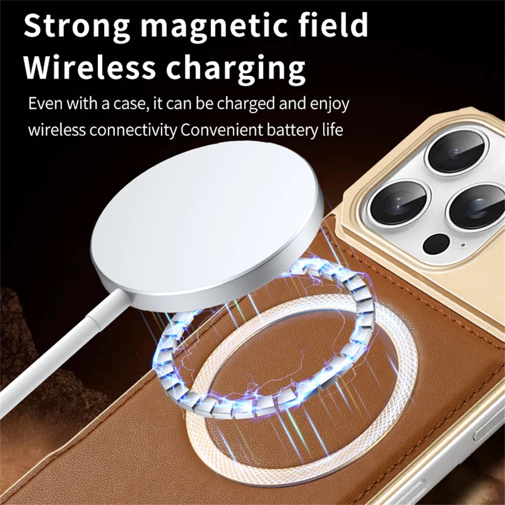 Premium Leatherette Aromatherapy MagSafe Case for iPhone 16 Series