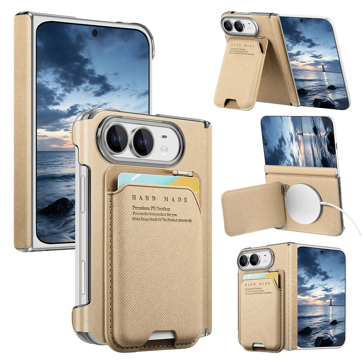 Card Holder Case with Multi-Angle Stand for iPhone Duo