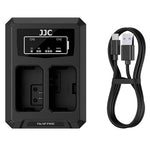 JJC USB Camera Battery Charger for Sony Alpha and Cyber-shot RX10 Series
