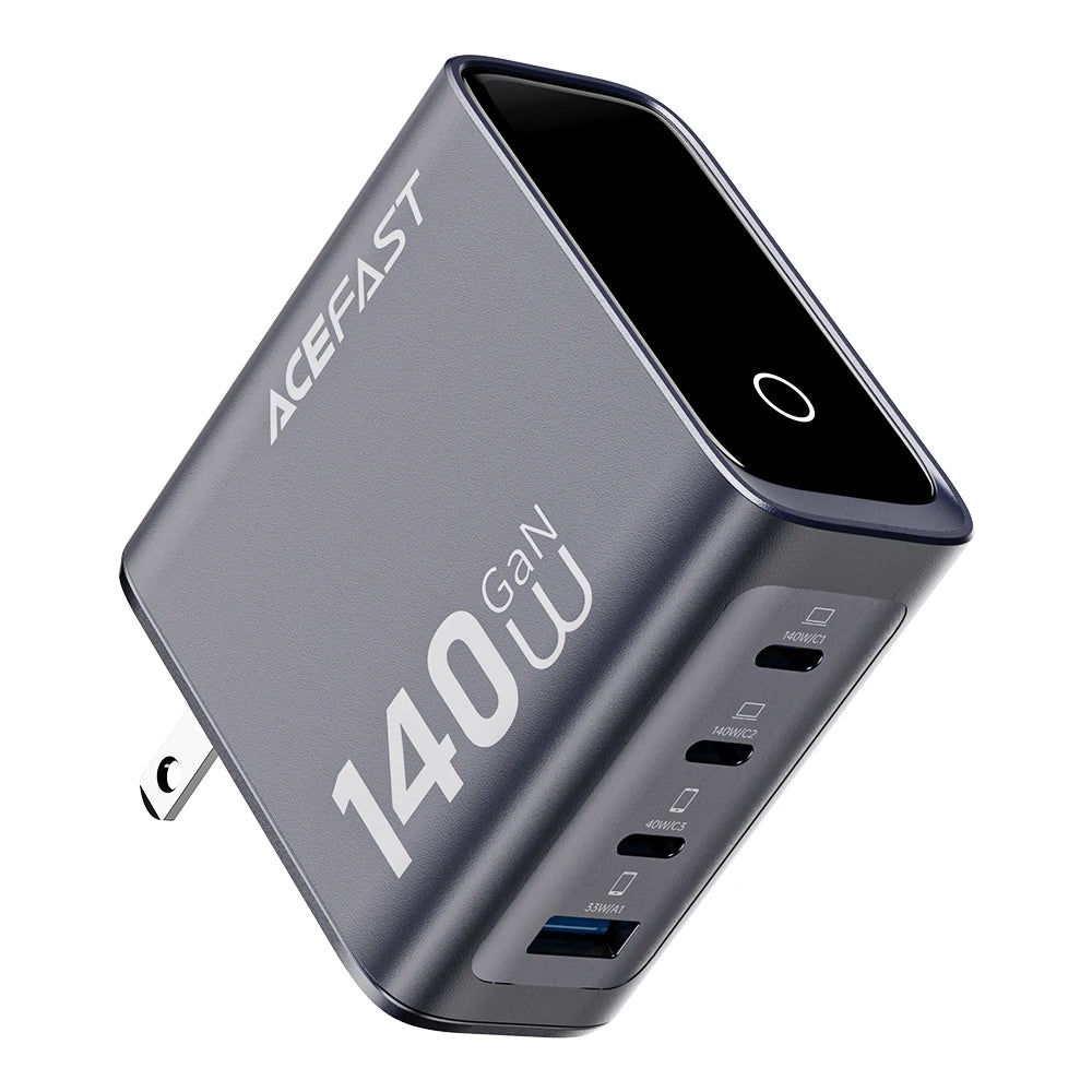 ACEFAST GaN 140W Fast Charging Charger with LED Screen