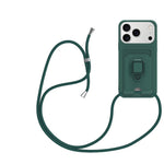 Shockproof Soft Case with Lanyard Strap & Card Slot for iPhone 17 Series