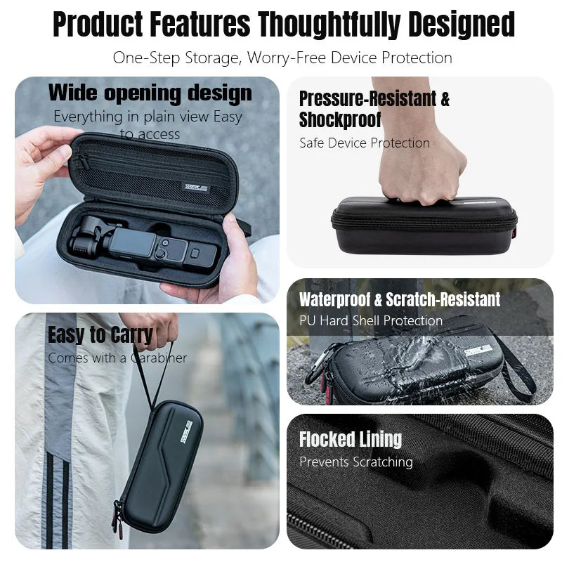 PU Hard Shell Protective Carrying Bag For DJI Osmo Pocket 4