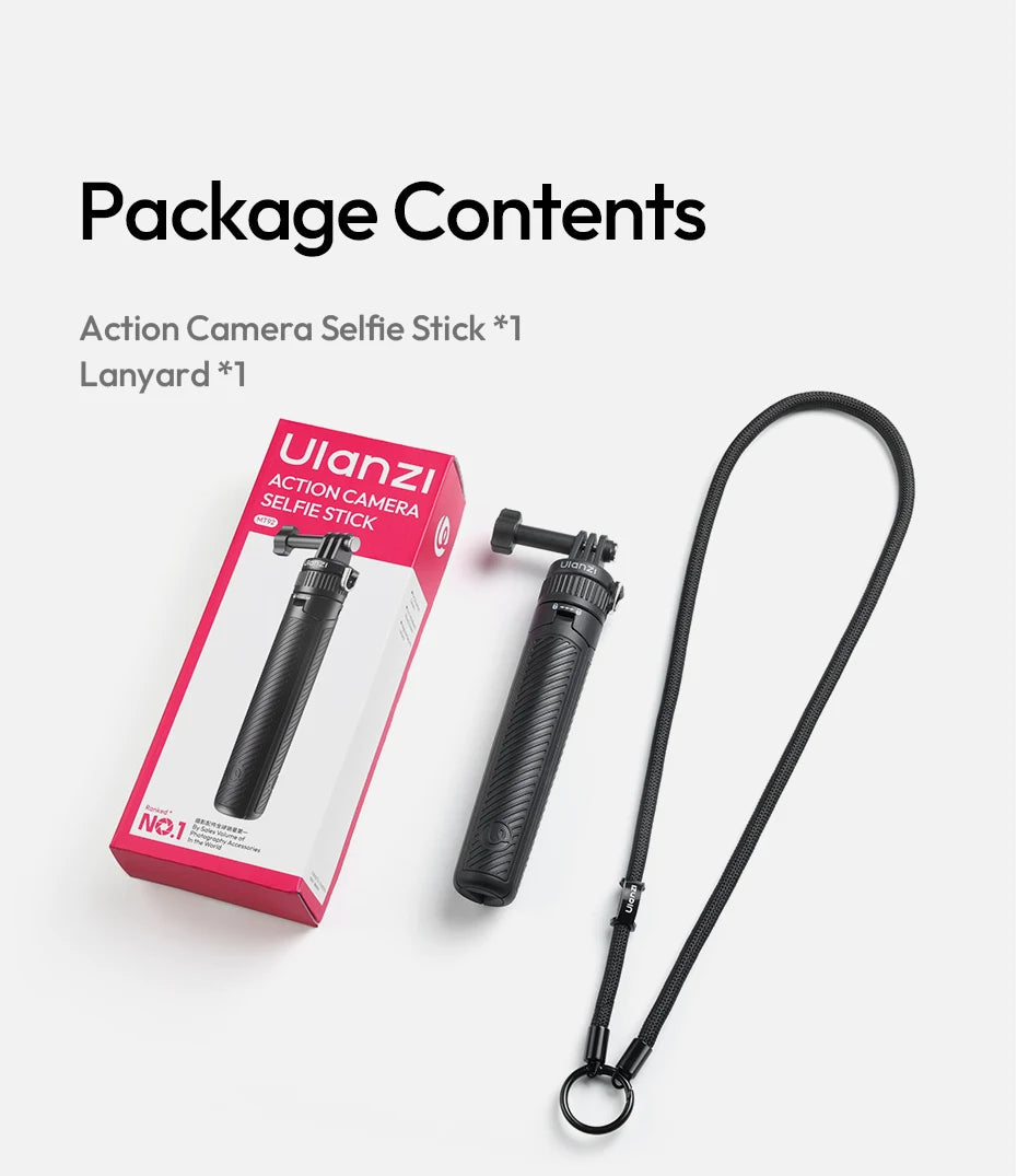 Ulanzi MT92 Portable Selfie Stick Tripod for Outdoor Vlogging