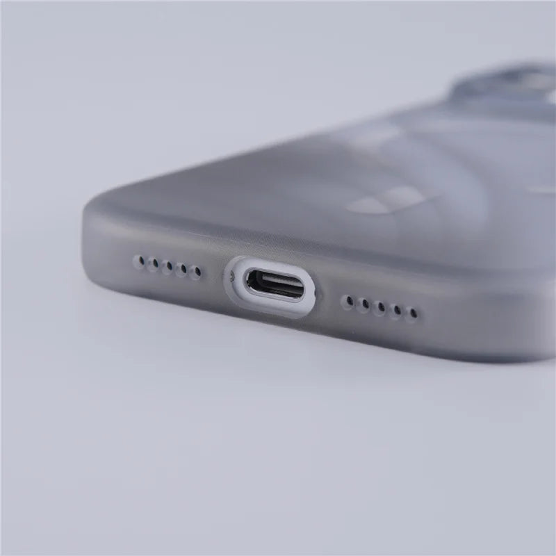 MagSafe Compatible Translucent Gradient Art Case for iPhone 17 Series
