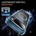 Google Pixel 10 Series Transparent Magnetic Case with Metal Buttons
