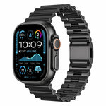 Premium Ocean-Style Stainless Steel Strap for Apple Watch