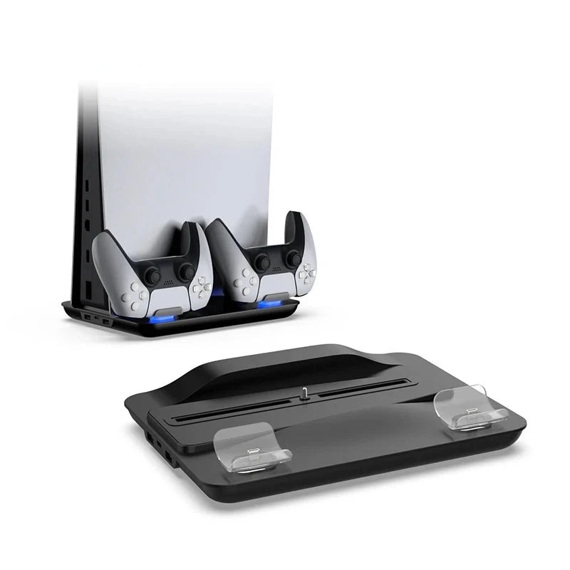 Vertical Stand with Controller Charging Dock Station for PlayStation 5