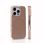 iPhone 16 Series Business PU Leather MagSafe Case with Plating Frame