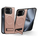 Google Pixel 10 Pro Fold Protective Leather Magnetic Case with Kickstand