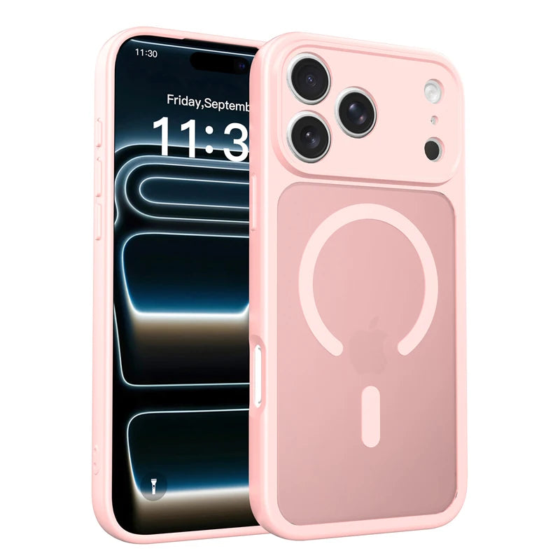 Matte Anti-Fingerprint MagSafe Case with Drop Protection for iPhone 18 Series