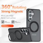 Shockproof Matte Magnetic Case with Ring Holder for Samsung Galaxy S26 Series