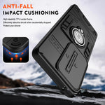 TPU Sliding Camera Shield Case with 360° Rotatable Ring Kickstand for Samsung Galaxy S25 Series