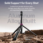 Ulanzi MT-89 Quick-Release Ground Tripod Stand with Cold Shoe Mount