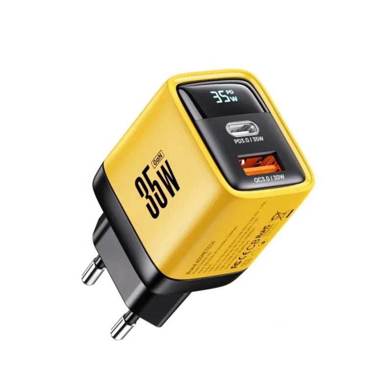 Asometech 35W USB-C GaN Fast Charger Compact Dual-Port Power