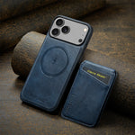 2-in-1 Detachable Magsafe Leather Wallet Case for iPhone 17 Series