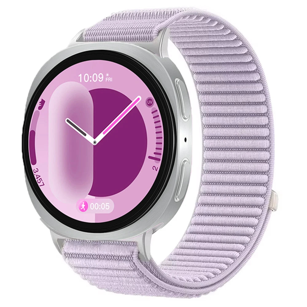 Breathable Nylon Loop Strap with Velcro Closure for Samsung Galaxy Watch 9