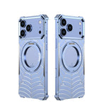 Metal Frame MagSafe Case with 360° Rotating Ring Stand for iPhone 17 Series