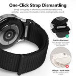 Nylon Sport Loop Bracelet Band Without Gaps for Samsung Galaxy Watch 6 and Galaxy Watch 6 Classic
