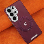 Luxury Business Magnetic Case with 360 Rotating Bracket for Samsung Galaxy S26 Series