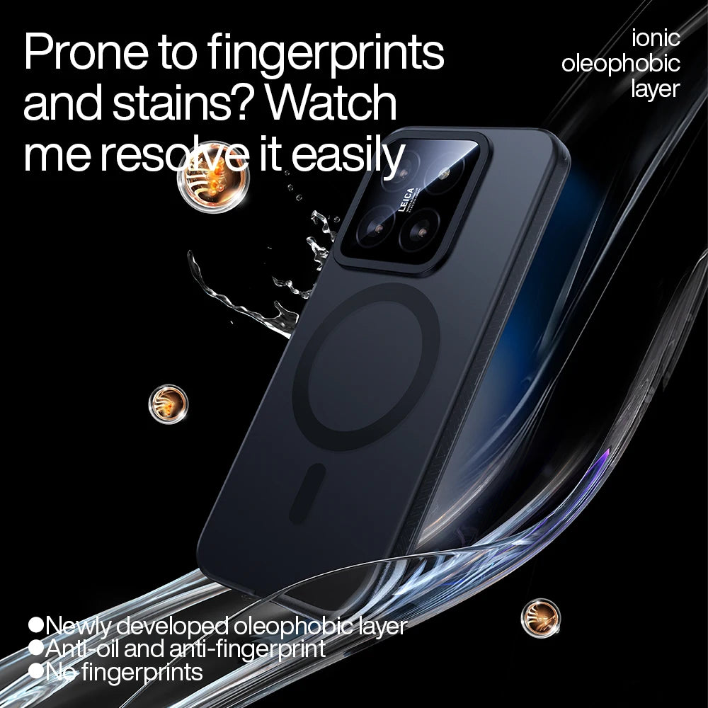 Xiaomi 14 Series Magnetic Wireless Charging Phone Case with Anti-drop Protection