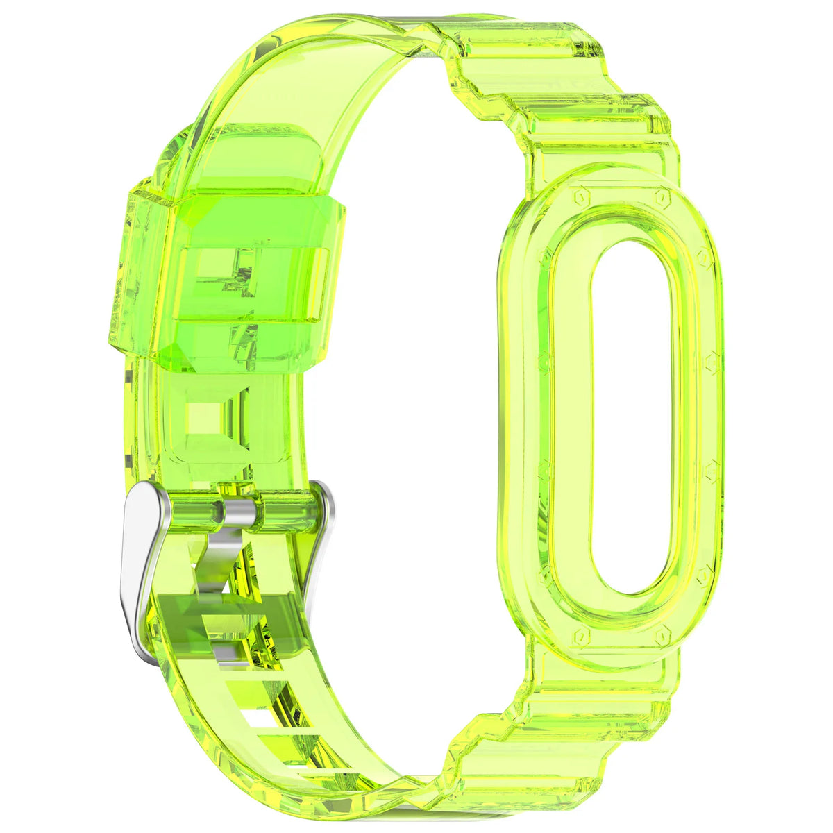 Transparent Protective Case with Adjustable Silicone Band for Google Fitbit Air
