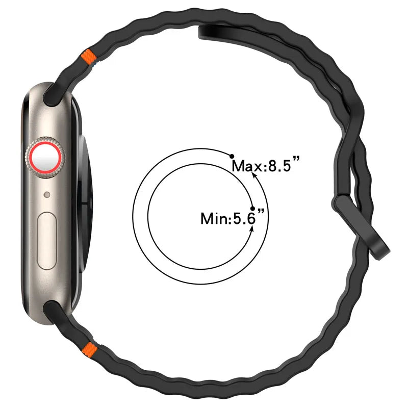 Flexible Silicone Watch Band for Apple Watch