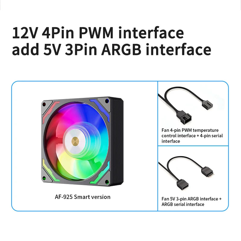 TEUCER AF-925 92mm ARGB PWM PC Cooling Fan