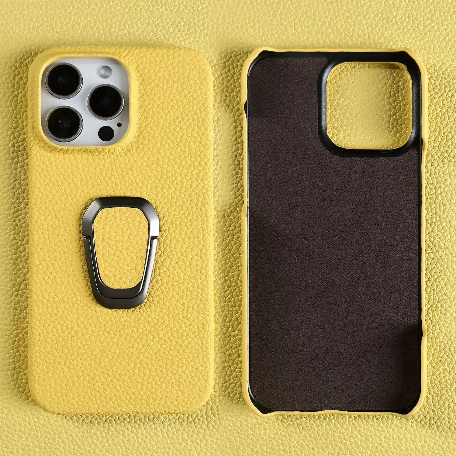 Genuine Leather Protective Case for iPhone 16 Series