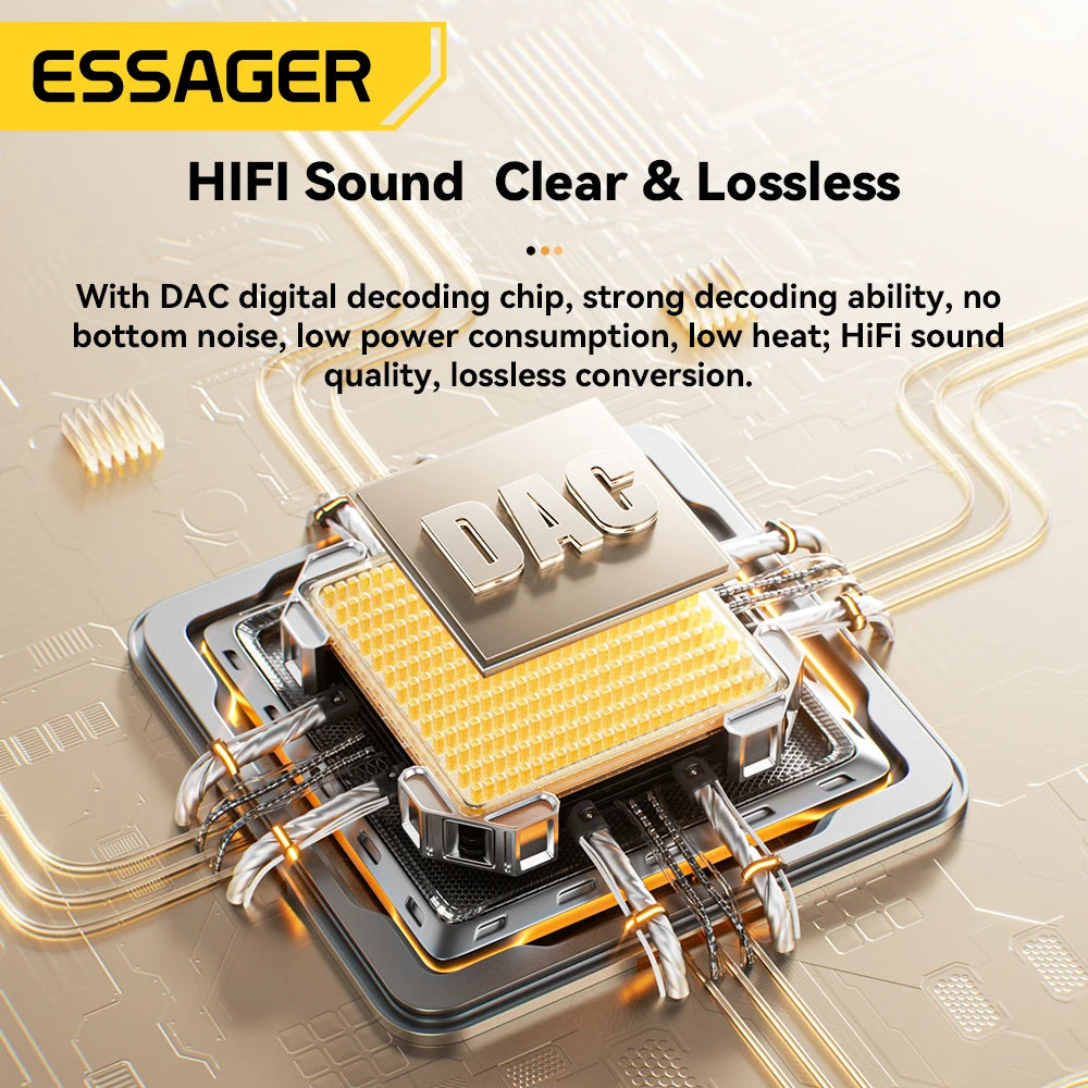Essager L-Shaped USB-C to 3.5mm Audio Cable