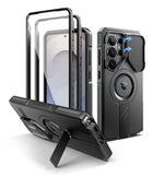 Samsung Galaxy S26 Ultra Heavy Duty Armor Magnetic Case with Kickstand