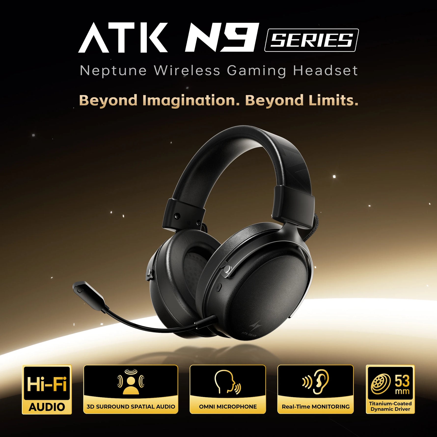 ATK Neptune N9 Ultra Wireless Gaming Headset