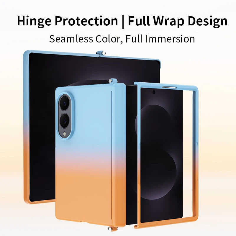Matte Full-Wrap Case with Magnetic Charging Ring for Samsung Galaxy Z Fold 8
