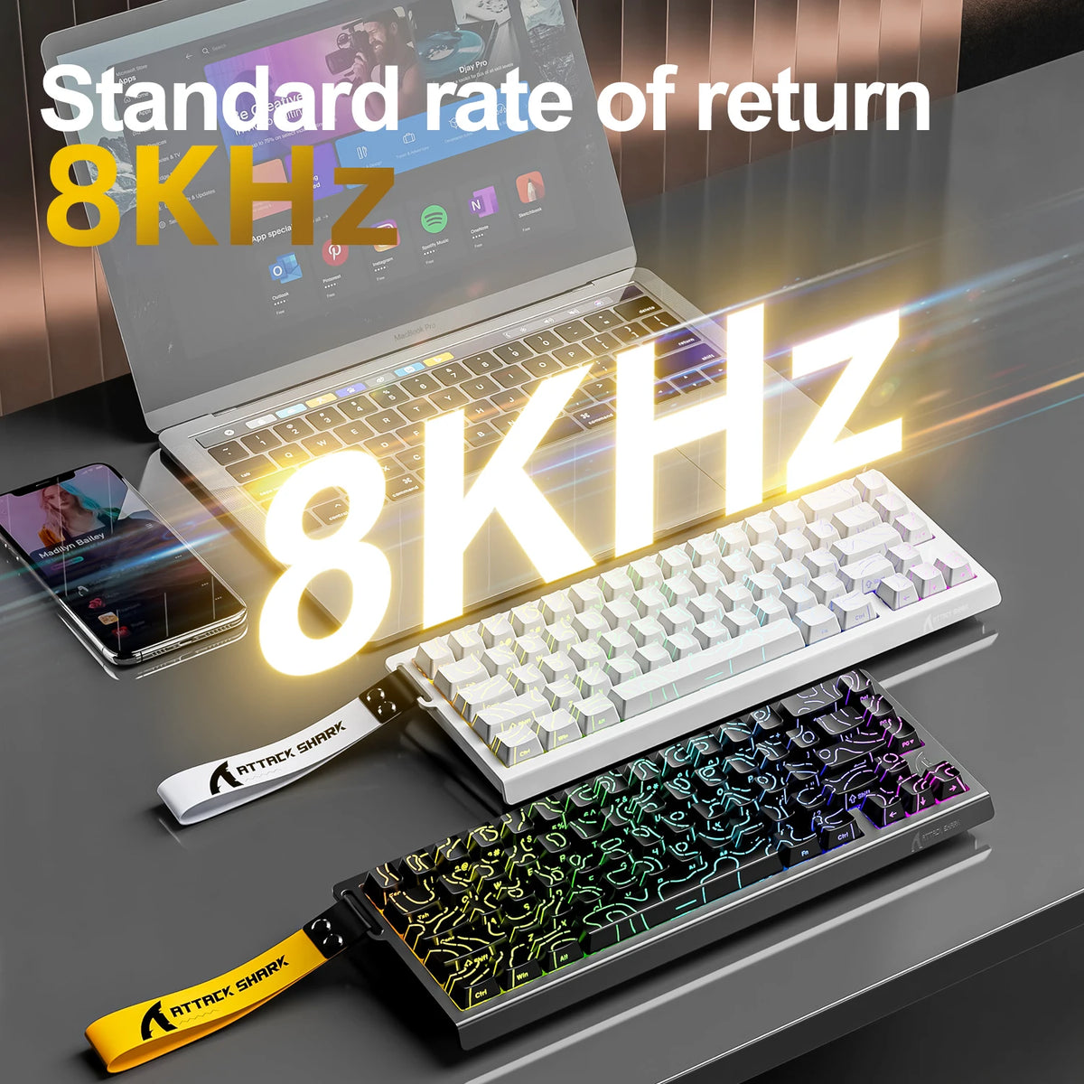 ATTACK SHARK X68HE Pro Gaming Magnetic Keyboard