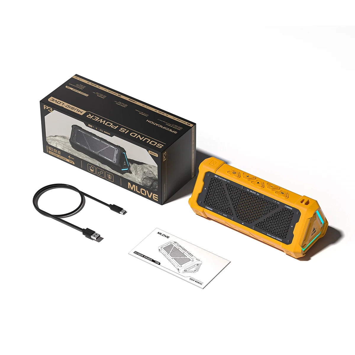 MLOVE P3 Bluetooth 5.3 Outdoor Speaker