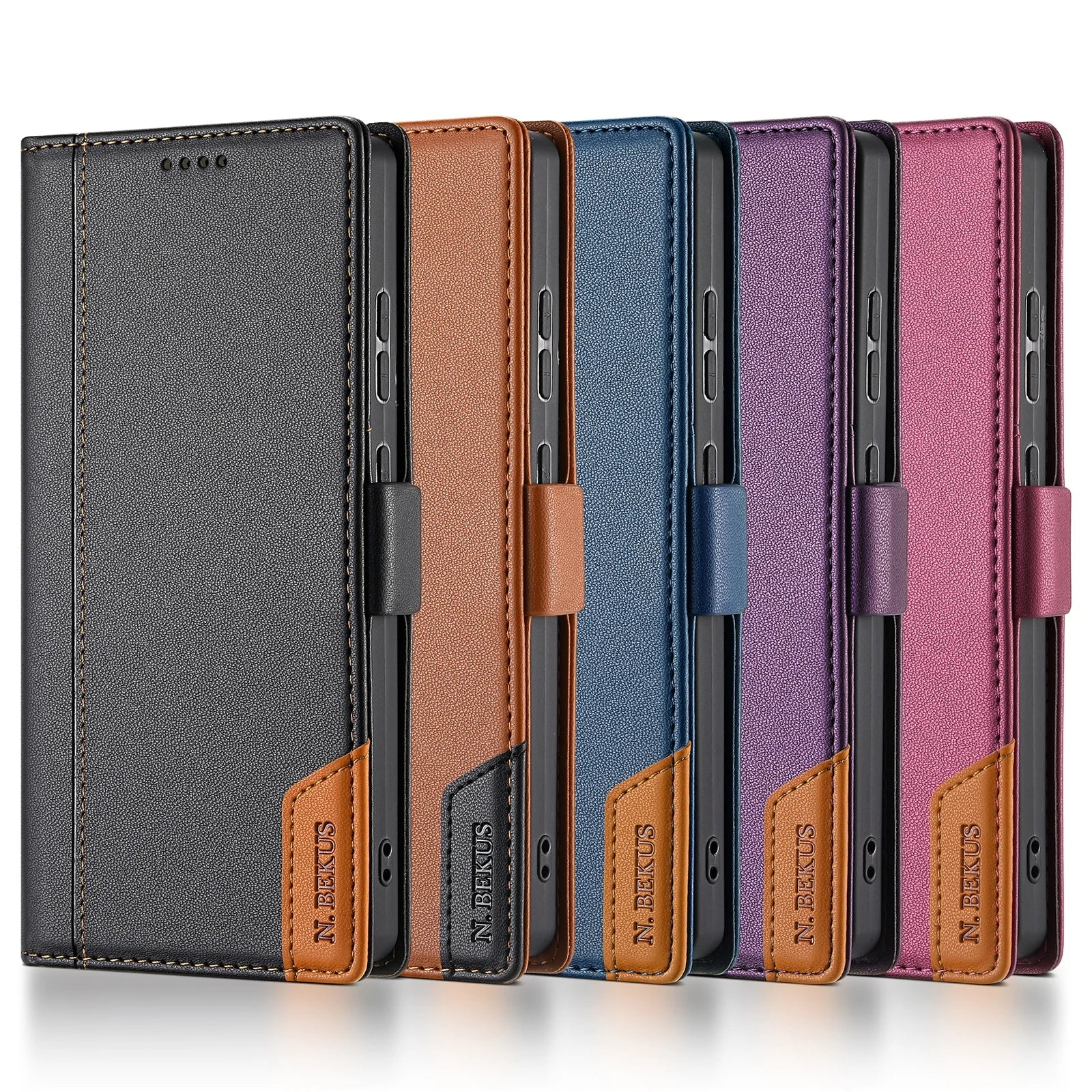 Luxury Leather RFID Wallet Case for Samsung Galaxy S26 Series