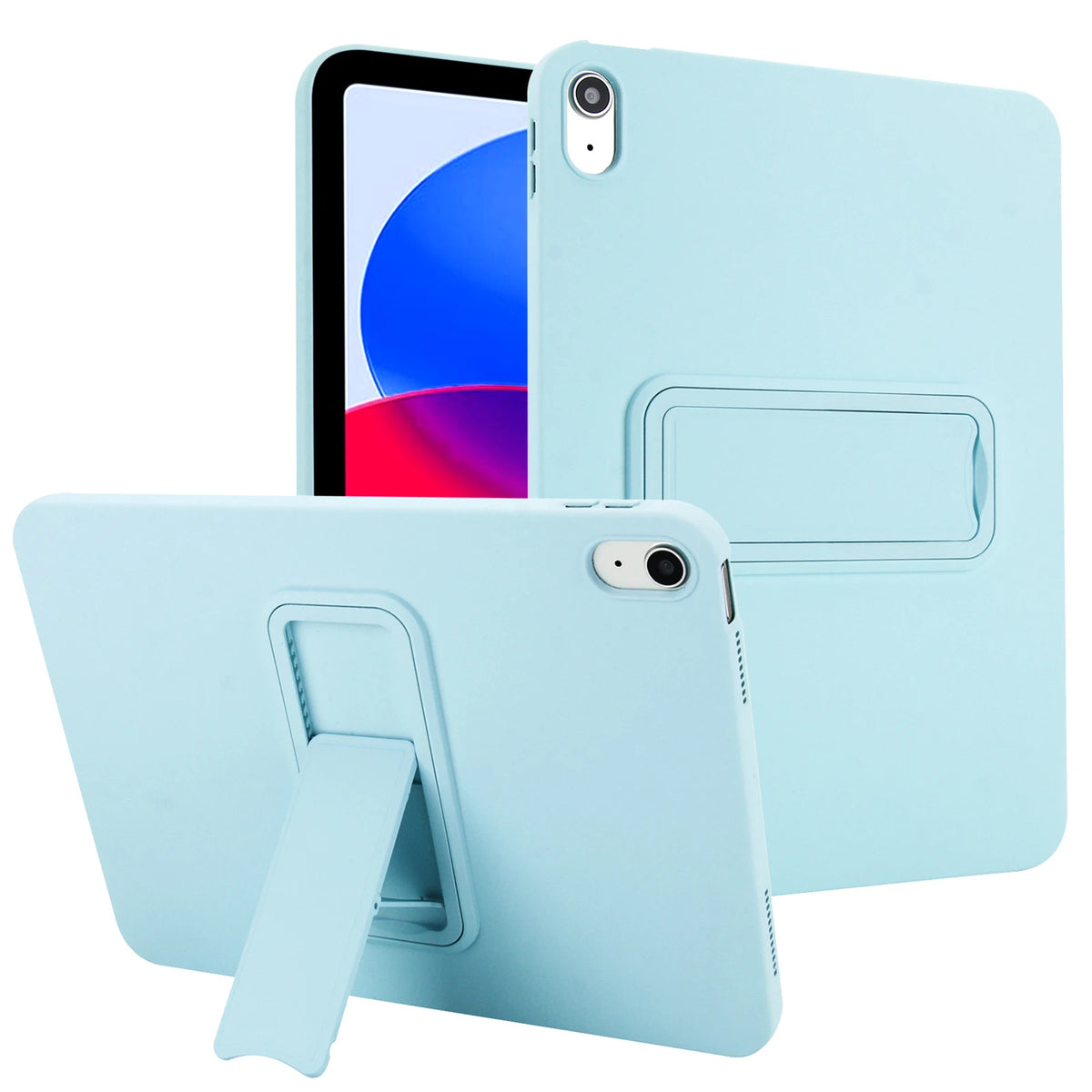 Silicone Shockproof Kickstand Case with Protective Lens Ring for iPad Air M3 (2025)