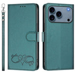 Heart Pattern Flip Wallet Case for iPhone 17 Series