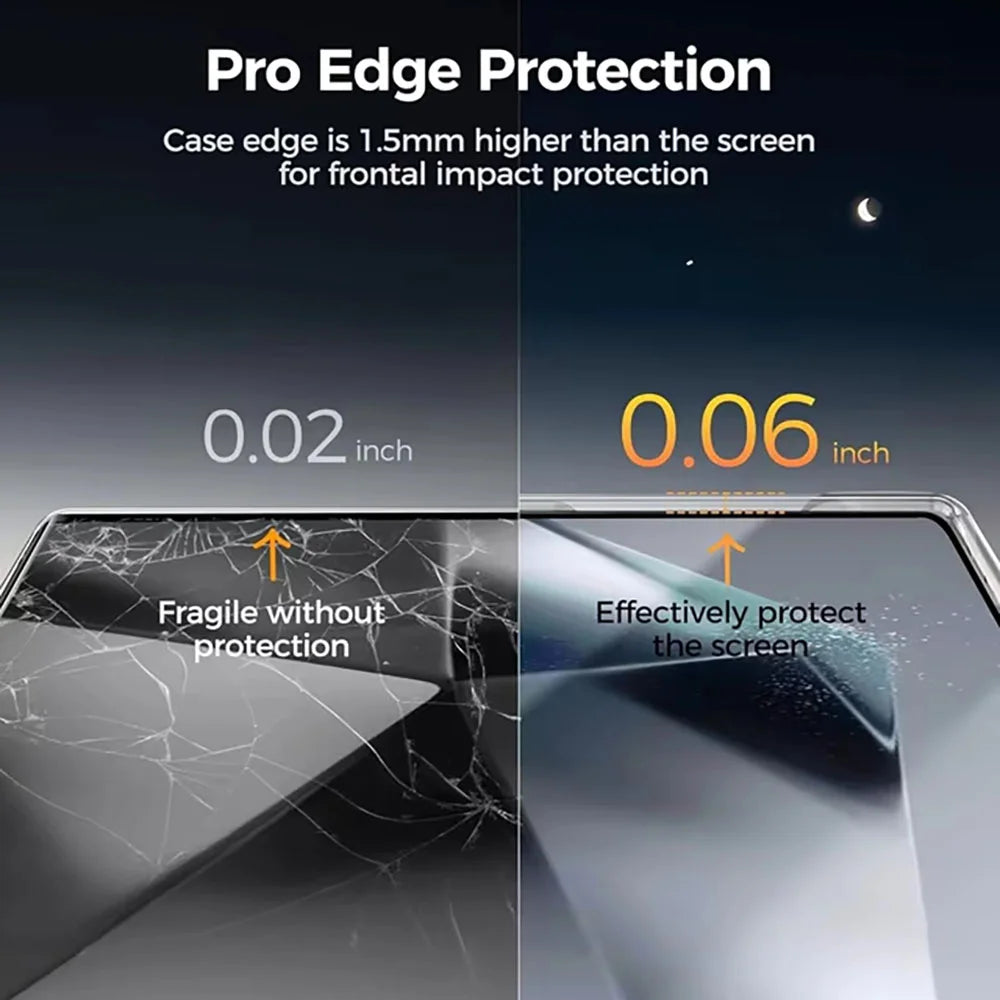 Clear Shock-Absorbing Transparent Case for Samsung Galaxy S25 Series