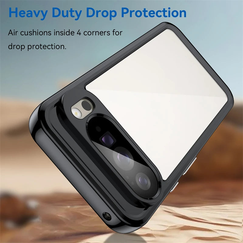 Google Pixel 10 Series Shockproof TPU + PC Clear Protective Case