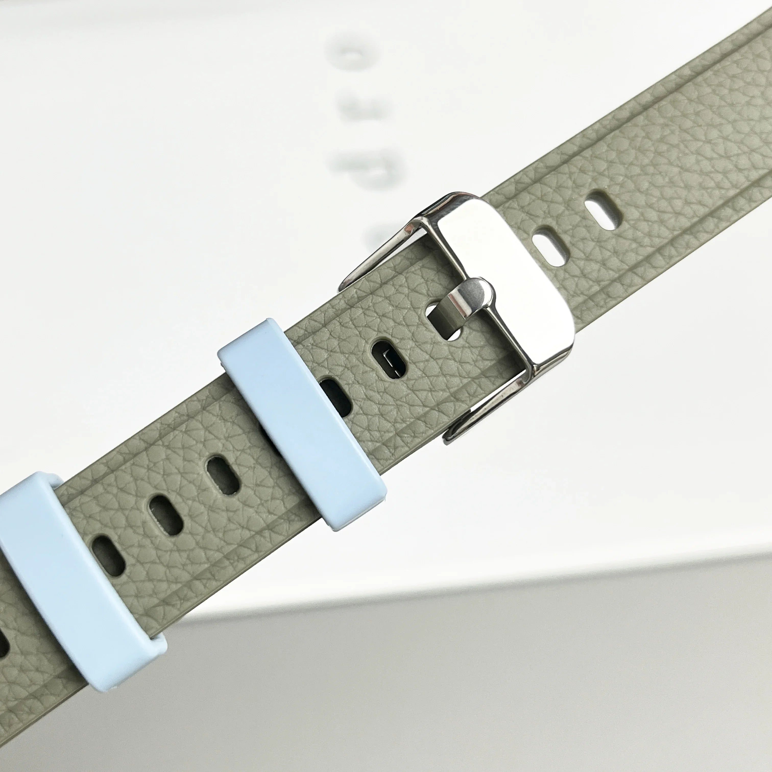 Faux Leather Texture Silicone Strap for Xiaomi Smart Band 10