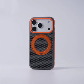 MagSafe Rotating Ring Stand Case with Mesh Back for iPhone 18 Series