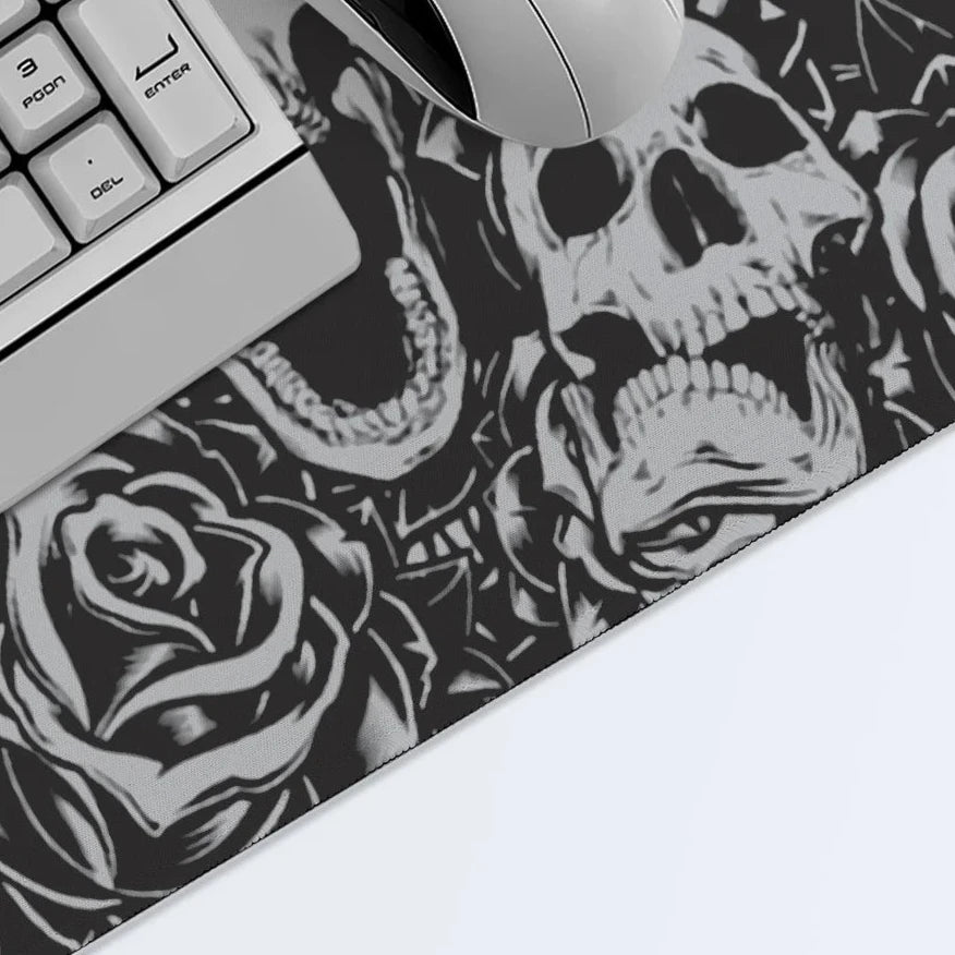 Extended Gothic Skeleton Gaming Mouse Mat