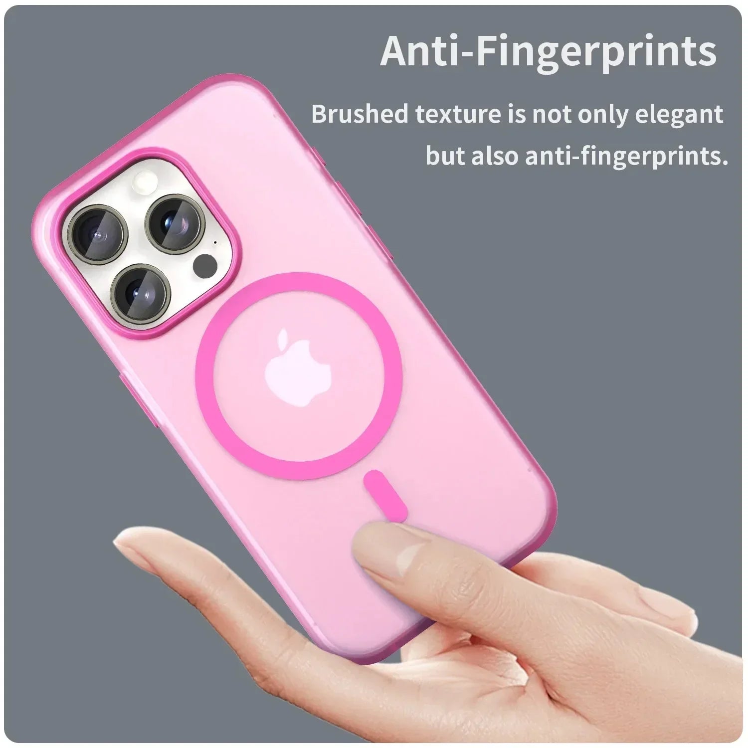 Premium Transparent Matte MagSafe Case for iPhone 15 Series