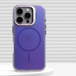 Premium Shockproof Laser Gradient MagSafe Case with Built-In Kickstand for iPhone 16 Series