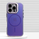 Premium Shockproof Laser Gradient MagSafe Case with Built-In Kickstand for iPhone 15 Series