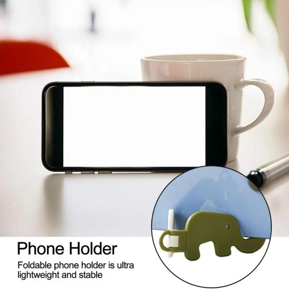 Mini Elephant Foldable Phone Stand with Keychain Design