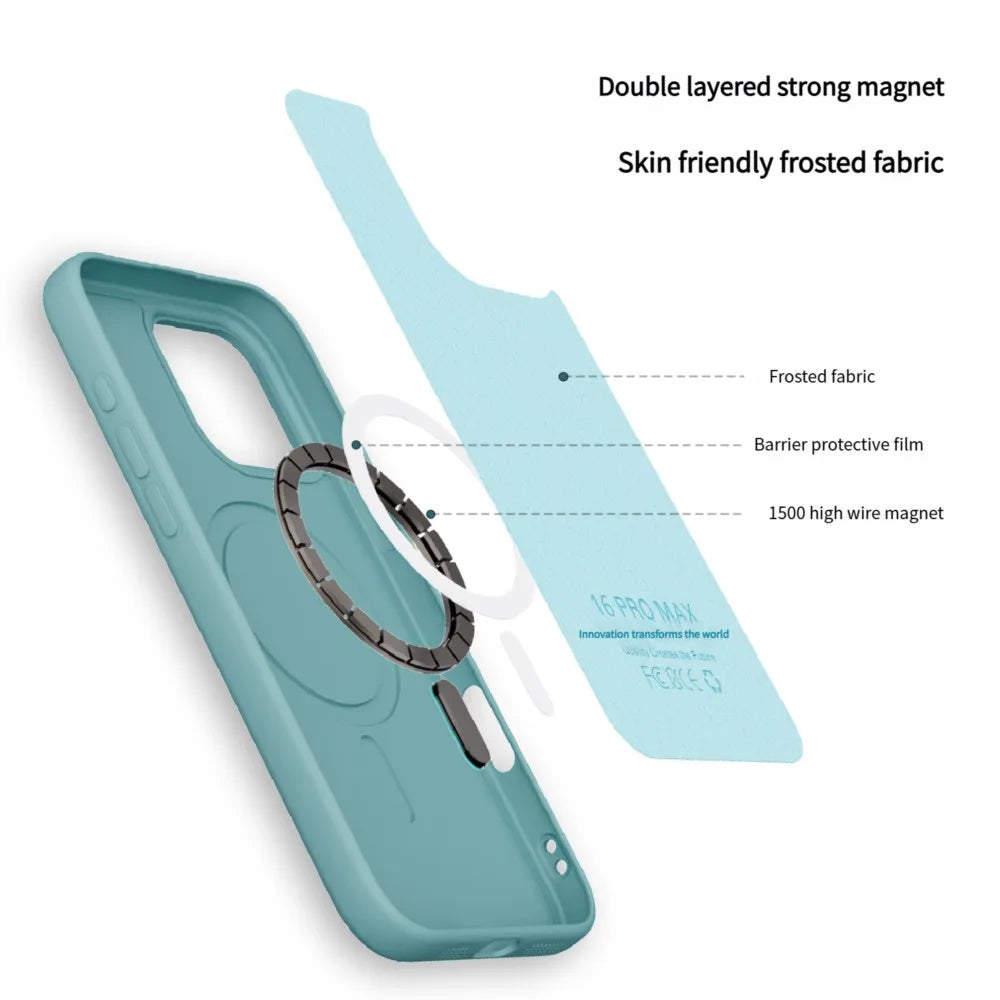Luxury Frosted Soft TPU MagSafe Case for iPhone 16 Series