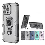 Durable Multi-Function Magnetic Case with Metal Ring Holder for iPhone 16 Series