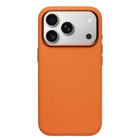 Textured Leather MagSafe Case with Raised Camera Lens Protection for iPhone 18 Series